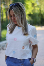 Broderie petites fleurs