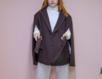 Belted cape Coat