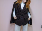 Belted cape Coat - Image 9