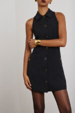 CORA mini dress with buttons