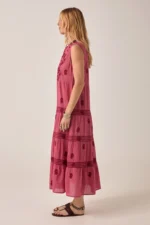 Lili Sleeveless Dress Clavel Framboise - Image 3