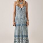 Cristina Sleeveless Dress Mediterranean Stripes Blue Ink
