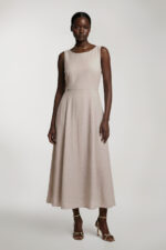 Midi dress beige