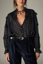 Simona Blouse Sienna Navy - Image 2