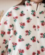 Fluffy bloom Jacket Red - Image 2