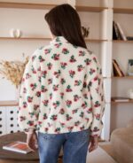 Fluffy bloom Jacket Red - Image 4